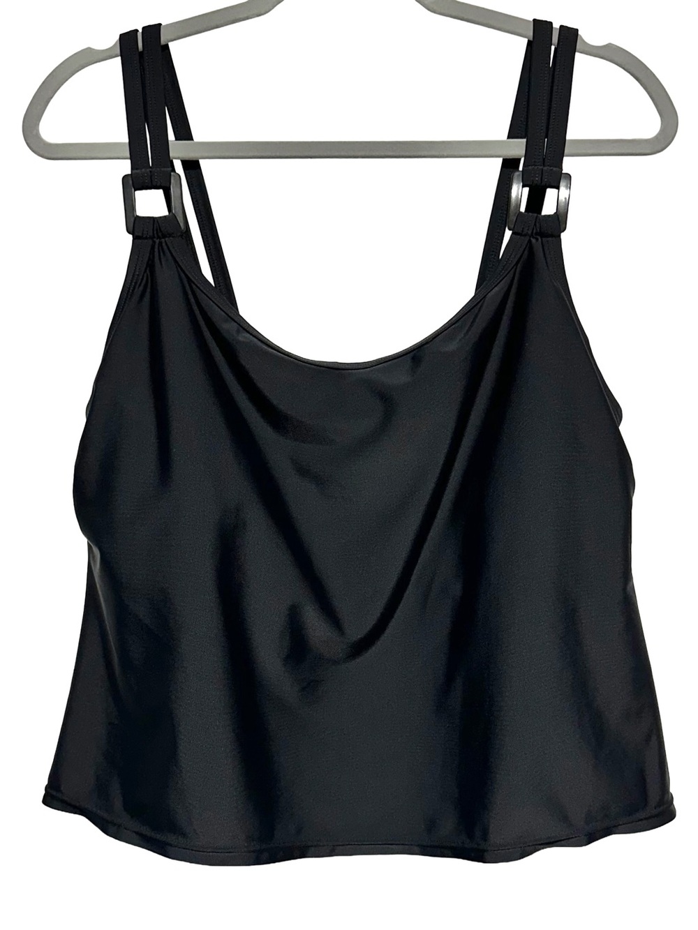 KRISTA Black Swim Tankini Top Plus Size 2X Resortwear Swimwear